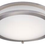 Boston Harbor CL200AC Flush Mount Ceiling Fixture, 120 V, 15 W, 1-Lamp, LED Lamp, 1050 Lumens, 3000 K Color Temp