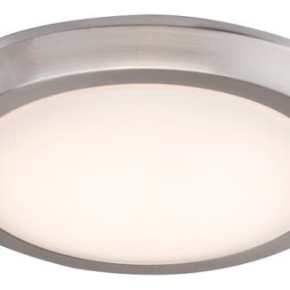 Boston Harbor CL006AC1215-12 Flush Mount Ceiling Fixture, 120 V, 17 W, 1-Lamp, LED Lamp, 1200 Lumens