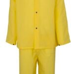 Diamondback RS2-01-M Rain Suit, M, 41 in Inseam, EVA, Yellow, Hooded Collar, Snap Down Storm Flap Closure