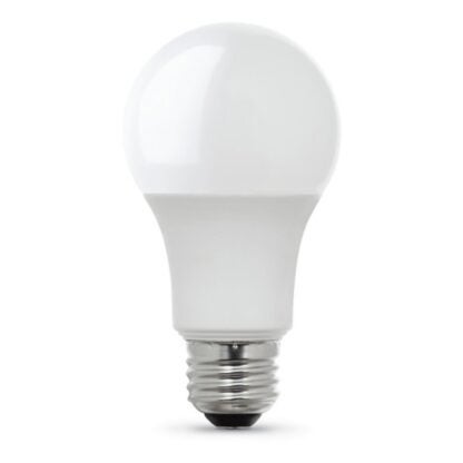 Feit Electric A800/827/10KLED/4 LED Lamp, General Purpose, A19 Lamp, 60 W Equivalent, E26 Lamp Base, Soft White Light