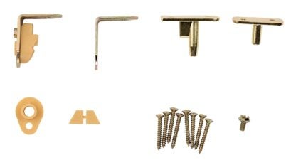 National Hardware Swing N Stay V130 Series N173-823 Cafe Door Hinge, Steel, Brass