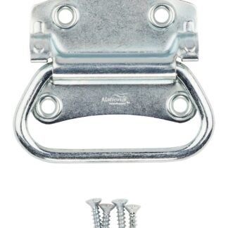 National Hardware V175 Series N117-002 Chest Handle, 4.23 in L, 3-1/2 in W, Steel, Zinc