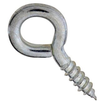 National Hardware N118-828 Screw Eye, #106, 0.19 in Dia Wire, 0.73 in L Thread, 1.79 in OAL, 50 lb Working Load, Steel