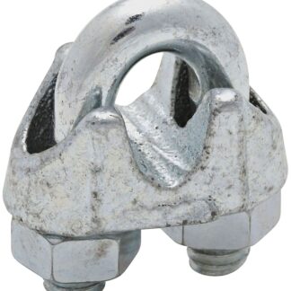 National Hardware 3230BC Series N248-294 Wire Cable Clamp, 1/4 in Dia Cable, 1 in L, Malleable Iron, Zinc