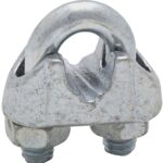 National Hardware 3230BC Series N248-302 Wire Cable Clamp, 5/16 in Dia Cable, 4 in L, Malleable Iron, Zinc