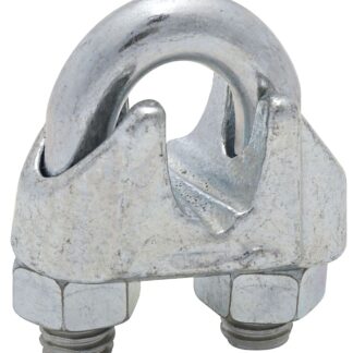 National Hardware 3230BC Series N248-310 Wire Cable Clamp, 3/8 in Dia Cable, 5 in L, Malleable Iron, Zinc