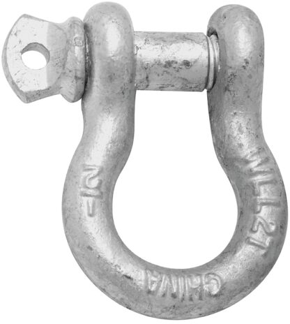 National Hardware 3250BC Series N223-693 Anchor Shackle, 4000 lb Working Load, Galvanized Steel