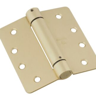 National Hardware N185-207 Spring Hinge, Cold Rolled Steel, Brass, Wall Mounting, 37 lb