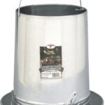 Little Giant 914043 Poultry Feeder, 30 lb Capacity, Rolled Edge, Galvanized Steel