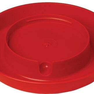 Little Giant 750 Poultry Waterer Base, 9 in Dia, 1-1/2 in H, 1 gal Capacity, Polystyrene, Red