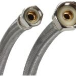 Fluidmaster B1F20 Water Supply Connector, 3/8 x 1/2 in, Compression x FIP, Polymer/Stainless Steel