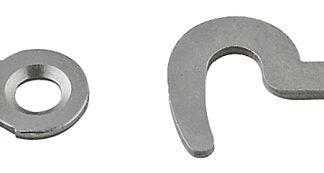 National Hardware V1841 Series N211-017 Hook and Staple, Steel, Satin Nickel, 5/32 in Dia Shackle