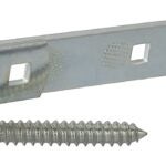 National Hardware N129-726 Hook/Strap Hinge, 0.22 in Thick Leaf, Steel, Zinc, Screw Mounting, 150 lb