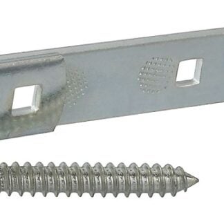 National Hardware N130-054 Hook/Strap Hinge, 0.19 in Thick Leaf, Steel, Zinc, Screw Mounting, 100 lb