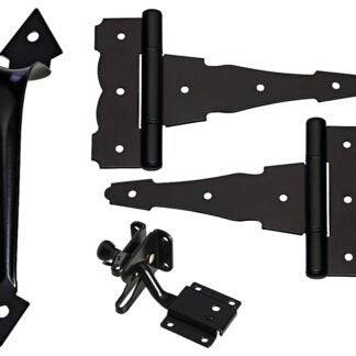 National Hardware DPV878 Series N343-467 Self-Latching Gate Kit, Steel, Black, 1-Piece