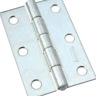 National Hardware N146-365 Utility Hinge, 3 in W Frame Leaf, 0.065 in Thick Frame Leaf, Aluminum/Cold Rolled Steel, Zinc