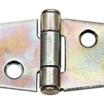 National Hardware N127-431 Strap Hinge, 1-3/16 in W Frame Leaf, 0.056 in Thick Leaf, Steel, Zinc, 18 lb