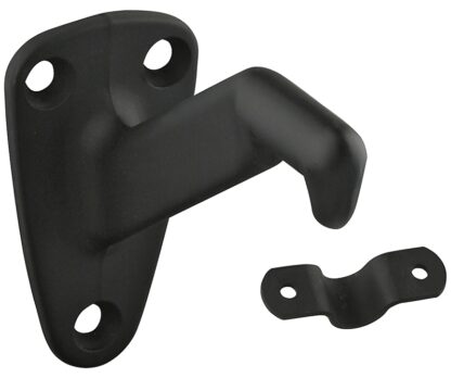 National Hardware N330-738 Handrail Bracket with Strap, 250 lb, Die-Cast Zinc, Oil-Rubbed Bronze