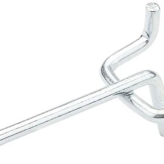 National Hardware N180-009 Peg Hook, 2 in L x 1 in W Dimensions, 2 in, 1/8, 1/4 in Opening, Steel, Zinc