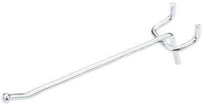 National Hardware N180-011 Peg Hook, 4 in L x 1 in W Dimensions, 4 in, 1/8, 1/4 in Opening, Steel, Zinc