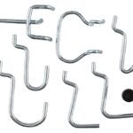 National Hardware N112-060 Peg Hook Assortment, 1/8, 1/4 in Opening, Steel, Zinc, 6/BX