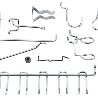 National Hardware N112-062 Peg Hook Assortment, 1/8, 1/4 in Opening, Steel, Zinc, 6/PK