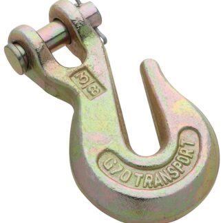 National Hardware N282-079 Clevis Grab Hook, 3/8 in, 6600 lb Working Load, Steel, Yellow Chrome