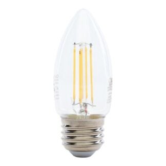 Feit Electric BPETC40/827/LED/2 LED Lamp, Specialty, Torpedo Tip Lamp, 40 W Equivalent, E26 Lamp Base, Dimmable, Clear