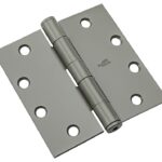 National Hardware N236-014 Template Hinge, Steel, Prime Coat, Non-Rising, Removable Pin, 90 lb Sells in Quantity of 6