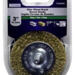 Vulcan 322041OR Wire Wheel Brush, 3 in Dia, 1/4 in Quick Change Shank in Arbor/Shank