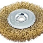 Vulcan 323281OR Wire Wheel Brush with Hole, 6 in Dia, 5/8 in Arbor Hole, 1/2 in Adapter Ring Arbor/Shank