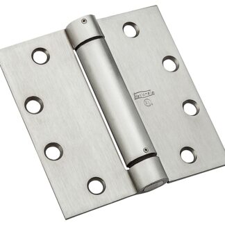 National Hardware 2060R Series N236-012 Spring Hinge, 4-1/2 in H Frame Leaf, Steel, Satin Chrome, Screw Mounting, 50 lb