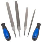 Vulcan JL-FS-6PCS-2 File Set, 6-Piece, Blade: Steel Handle: PP + TPR, Blue & Black (Handle)