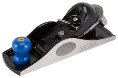 Vulcan JLO-064 Block Plane, 1-5/8 in W Blade, Alloy Steel Blade, Cast Iron Body, Front Knob Handle