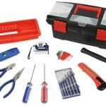 Vulcan 10557 Tool Set, 23-Piece, Tool box: Plastic, Tool box: Black and Red