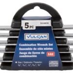 Vulcan JL16061 Combination Wrench Set, 5-Piece, Steel, Chrome, Silver