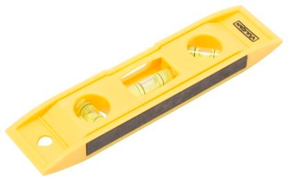 Vulcan 50776D Torpedo Level, 6 in L, 3-Vial, 1-Hang Hole, Magnetic, Plastic Sells in Quantity of 12