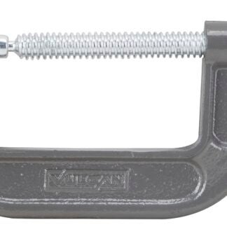 Vulcan JL27363 C-Clamp, 4 in Max Opening Size, 1-3/4 in D Throat, Steel Body, Gray Body