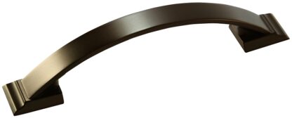 Amerock Candler Series BP29355CBZ Cabinet Pull, 5-3/16 in L Handle, 3/4 in H Handle, 1-3/16 in Projection, Zinc, Bronze