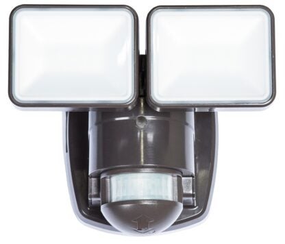 Heath Zenith HZ-5846-BZ Motion Activated Security Light, 120 V, LED Lamp, 1250 Lumens Lumens, Polycarbonate Fixture