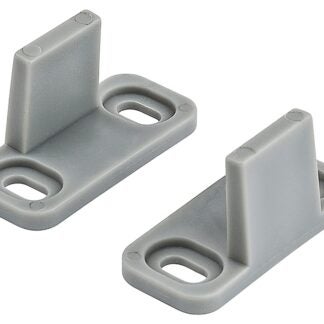 National Hardware N187-094 Double Guide, Aluminum, Gray, Floor Mounting