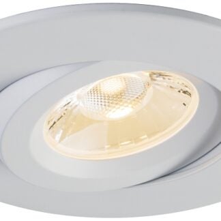 Liteline LUNA Series RA4-12G-30K-90WH Gimbal Recessed Fixture, 12 W, 100 to 135 V, LED Lamp, White