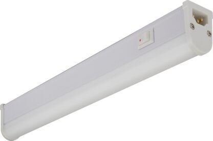 Liteline LEDBAR23-30K Fluorobar Light, 120 V, LED Lamp, 760 Lumens, 3000 K Color Temp, Aluminum Fixture, White Fixture