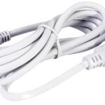 Liteline ALFT6000-WH-3 Power Supply Cord, 6 ft L, White Sheath, 120 VAC