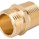 Landscapers Select GHADTRS-1 Hose Connector, 3/4 x 3/4 x 1/2 in, NH x MNPT x FNPT, Brass, Brass