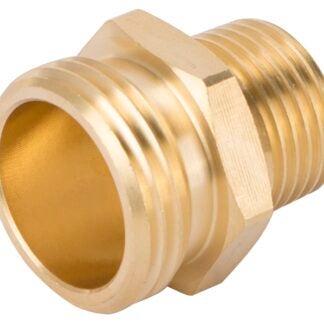 Landscapers Select GHADTRS-2 Hose Connector, 1/2 x 3/4 in, MNPT x MNH, Brass, Brass