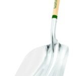 Landscapers Select PALY-14-OR Scoop, Aluminum Blade, Wood Handle, Ergonomic D-Grip Handle