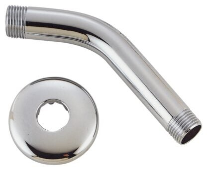 Boston Harbor A558215CP-OBF1 Shower Arm with Flange, 1/2-14 Connection, Threaded, 2.25 in L, Stainless Steel