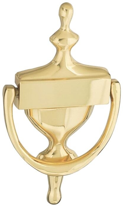 National Hardware N336-216 Door Knocker, Brass Sells in Quantity of 2