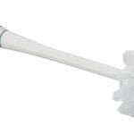 Simple Spaces YB88063L Toilet Bowl Brush, 1 in L Trim, PP/PVC Bristle, Blue/White Bristle, 3 in W Brush, 15 in OAL